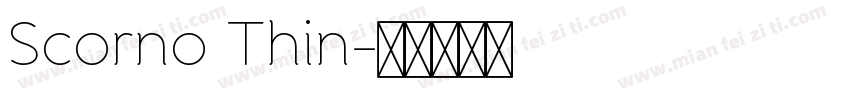 Scorno Thin字体转换